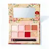 Fabricante de Dongguan Caja de Sombras de Ojos para Maquillaje Empaque de Cosméticos Caja de Regalo Paleta de Disco Estilo Retro Bandeja de Empaque Portátil