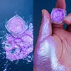 2025 Novo Pó de Unha Aurora Super Brilhante Transfronteiriço Camaleão Óptico Maquiagem de Alto Brilho Glitter para Sombras Phantom Neon