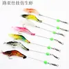 Cebo Artificial de Camarón Transfronterizo con Anzuelo 8cm/5g Señuelo de Pesca Señuelo Biométrico Señuelo Suave Realista Camarón Suave Señuelo Luminoso para Pesca Nocturna