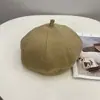 Boina de Lana Estilo Coreano Otoño e Invierno Nueva Estilo Cumpleaños Niña Estilo Literario Retro Cálido Sombrero de Pintor Simple Sombrero de Calabaza