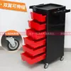 Carrito de herramientas para salón de belleza con seis cajones para corte de cabello, peluquería, permanentes y tintes, gabinete de almacenamiento