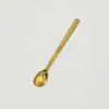 Cuchara Cuadrada de Acero Inoxidable Taza Creativa Mango Largo Cuchara para Hielo Cuchara para Café Cuchara Mezcladora Cuchara de Regalo Cuchara para Postre Cuchara de Mesa