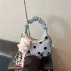Shuai Mi Home Bolso de Mano Nube Exquisito de Lunares Nuevo Estilo Coreano Bolso Dumpling de Hombro Cruzado Dulce de Moda