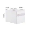 Caja de Almacenamiento Ángulo Recto Gran Capacidad Almacenamiento de Libros Archivos Oficina Hogar Suministros Estante Caja de Almacenamiento de Escritorio