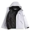 Jaqueta corta-vento de grafeno Roupa de trabalho Estampa de logotipo personalizada Outono Inverno Três em Um Revestimento de fleece Roupa externa corta-vento Construção de equipe Roupas de trabalho