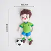 Decoraciones para Pasteles de Celebridad de Internet con Tema de Fútbol, Adornos de Niño con Jersey de Fútbol, Tema de Equipo de Fútbol, Decoraciones para Hornear de Cumpleaños, Inserts