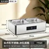 Fogão de Buffet em Aço Inoxidável, Fogão Elétrico para Pratos Quentes de Cantina, Panela Térmica Transparente com Tampa Articulada, Fogão de Aquecimento para Café da Manhã de Hotel