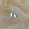 Aretes de Osito para Mujer Coreanos Dongdaemun Diarios para Estudiante Personalidad Compactos de Dibujos Animados Aretes de Osito Panda Pequeño ins Trendy