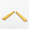 Accesorios de cobre para joyería DIY, pendientes triangulares con patrón de golpe en relieve, collar, pulsera, cadena extendida, colgante de cuentas