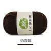 Bufanda Tejida por Uno Mismo de Algodón de Leche de 5 Hilos Peinados Paquete de Materiales para Tejer Crochet DIY Lana en Bola Lana de Grosor Medio