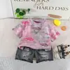 Conjunto de Verano para Niños 2026 Nuevo Elegante Conjunto de Verano de Manga Corta para Niños, Conjunto de Moda de Dos Piezas Fresco y Deportivo para Niños