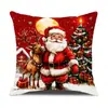 Temu Nueva Funda de Cojín Festival de Navidad Dibujo Animado de Papá Noel Funda de Almohada Decoración Festiva para el Hogar