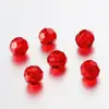Cantoneiras de Acrílico Transparente Contas Facetadas Redondas Contas Espaçadoras Transparentes Coloridas como Doce Acessório para Fazer Joias Colar Pulseira