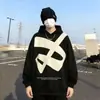 Sudadera con Capucha Estampado de Letras de Marca Simple de Moda para Hombres y Mujeres Top de Estilo Perezoso Holgado Oversize de Nicho de Gama Alta