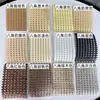 Tela de Porta de Armário Hexagonal Octogonal Resistente a Mofo para Exterior em Malha de Rattan de Imitação Novo Material Decorativo Chinês