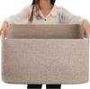 Cesta de Almacenamiento Grande Tejida con Hilo de Algodón, Cesta Miscelánea, Cesto para Ropa Sucia, Cesta para Almacenar Juguetes para Niños, Cesta de Almacenamiento