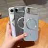 Adecuado para funda de teléfono magnética con pintura de metal corrugado iHonor 600, funda protectora con botón de metal anti-caída Magic8Pro