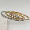 Pulseira Transfronteiriça de Aço Titânio para Mulheres, Nicho de Luxo, Céu Estrelado, Cheia de Diamantes, Não Desbota, Pulseira Exquisita Estilo Ins Atacado