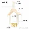 Tienda de Ropa Madera Maciza Ecológica Sin Pintura Perchero para Ropa de Traje de Adulto Perchero Grande Integrado Dorado para Ropa Xiuhe Vestido de Boda