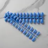Nuevos Parches para Uñas 24 Piezas Color Puro Brillantes Ovalados Cortos Parches de Manicura Removibles Parches de Uñas Terminados Usables Parches de Uñas Postizas