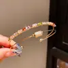 Pulsera Elástica de Diamantes Estilo Francés con un Toque de Lujo Ligero y Alta Gama, Joyería Elegante y Versátil con un Diseño Único y a la Moda, Nicho