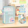 Bolsa de Archivo de Malla de Doble Capa A4A5 Gran Capacidad Transparente Bolsa de Papelería Bolsa de Almacenamiento para Clasificación de Materias Estudiantiles Alto Valor Estético