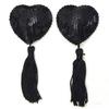 Pegatina de silicona para el pecho con borlas sexuales. Pegatina de silicona para el pecho. Accesorios de ropa interior sexual. Pegatina para el pecho. Una pieza para el cabello.