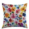 Funda de Almohada Nueva de Temporada de Primavera con Estampado Floral Degradado, Transfronteriza, de Amazon Temu, del Fabricante Original, Funda de Almohada Personalizable al por Mayor