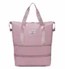 Bolsa de Viaje Expandible de Gran Capacidad, Cubierta Conveniente, Maleta de Ruedas, Viaje de Negocios de Corta Distancia, Bolsa de Tela Oxford para Mujeres Embarazadas