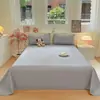 Sábana de tela gruesa a cuadros a rayas, juego de tres piezas para dormitorio de estudiantes, individual o doble, funda de almohada de tela gruesa vieja