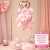 Decoraciones del Día de San Valentín Chino, globos de mesa, accesorios para crear un ambiente festivo y un sentido de ceremonia en centros comerciales y joyerías