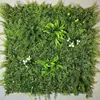 Parede de plantas simulada 100*100, parede de plantas verdes tridimensional, decoração com flores e grama artificiais, fundo verde, parede popular da internet