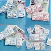 Pañuelos de Papel Impresos con Diseño de Gatito de Dibujos Animados, Paquete Pequeño Portátil de Pañuelos Faciales, Papel Higiénico, Servilletas Coloridas, Toallas de Mano