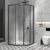 Nueva Mampara de Vidrio Curva en Forma de Abanico para Ducha Mampara de Ducha Minimalista Moderna Puerta Corredera Extremadamente Estrecha Cuarto de Ducha