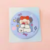 Espejo Pequeño Lindo Portátil de Moda Espejo Portátil para Maquillaje de Estudiante Espejo Redondo Pequeño para Niñas Regalo de Vacaciones Regalo Pequeño