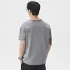 Camiseta de Manga Corta Simple Patchwork Retro Japonesa de Gama Alta para Hombre Verano 2026 Nuevo Estilo Holgada Transpirable Casual para Hombre