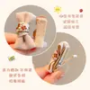 Pinza de pelo completa de tela para bebé, no daña el pelo de la niña, linda, súper linda, pinza pequeña para bebé, accesorios para el pelo de color café con leche para niños