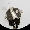 Abrigo de Felpa con Bloques de Color de Moda para Niños Invierno 2026 Nuevo Estilo Chaqueta Gruesa Cálida Estilo Coreano Moda