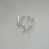 Anillo Inteligente de Mariposa Estilo Mori para Mujer Nicho Ins Simple Elegante Artístico Retro Anillo Abierto Pulsera Versátil