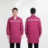 Ropa de Trabajo Azul Limpieza de Almacén Manejo de Ropa Descarga de Ropa Ropa de Protección Laboral Ropa a Prueba de Polvo Tira Reflectante Bata Personalizada