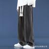 Pantalones Casuales de Calle Estilo Americano Primavera y Otoño Transfronterizos para Hombre Estilo Hong Kong Ins Modernos Sueltos Pantalones de Mezclilla Rectos para Jóvenes