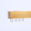 Cortina Slide Track Única e Dupla Camada Superior Parede Montada Desenho Liga de Alumínio Quadrado Flat Guide Rail Código Oculto Silent Curtain Track