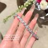 Pulsera de gemas con forma de gota de agua de cometa de ojo brillante chapada en oro de 18 quilates paparazha pulsera de circón en forma de corazón de gran quilate