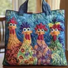 2026 Nueva Serie Transfronteriza de Pollo Estampado Digital Bolso Tote Acolchado de Hombro de Moda