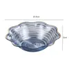 Estilo nórdico ins plato de frutas creativo borde dorado exquisito plástico para el hogar dulces bocadillos simple plato de frutas de celebridad de internet