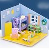 Rompecabezas 3D tridimensional para niños, juguetes de inteligencia de educación temprana para niños, niñas, modelo de casa hecho a mano DIY, bloques de construcción ensamblados