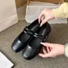 2026 Estilo Francés Tamaño Pequeño 5cm Zapatos de Cuero Aumento de Altura Interior Plata Estilo Nuevo Viento de Noche Primavera Otoño Mary Jane Zapatos de Una Sola Hebilla Mujer