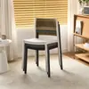 Cadeira de Jantar de Corda Vintage Plástico Casa Sala de Jantar Sala de Estar Varanda Empilhável Banco com Encosto Café Pousada Cadeira Retrô