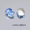 Broca de manicura Dongzhou Crystal de 6 x 8 pulgadas, pequeña, con forma de almohada, larga, cuadrada, con esquinas redondeadas y puntiagudas, para vidrio K9, accesorios de joyería para bricolaje