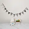 Bandera de feliz cumpleaños decoración de fiesta diseño de escena niño y niña de un año accesorios para fotos infantiles bandera colorida